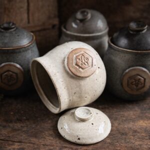 Handmade Ceramic Honey Pot