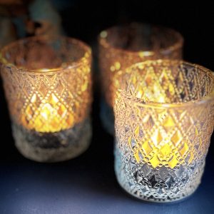 Vintage Glass Tealight Votive